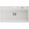 Mexen Slido gránit mosogató 1 rekeszes 900 x 500 mm, fehér, krómozott szifon - 6528901005-20