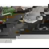Mexen Gaspar Chiuvetă de granit de 1,5 compartiment cu picurător și baterie de bucătărie Duero, Neagră - 6507-77-671600-50