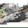 Mexen Enzo chiuvetă de granit cu un compartiment, cu picurător și baterie de bucătărie Telma, Albă - 6506-20-670200-70