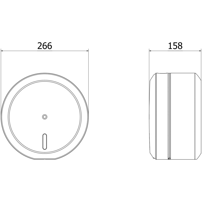 Mexen Spira-R központi adagolású WC papírtartó, inox - 70K500-01