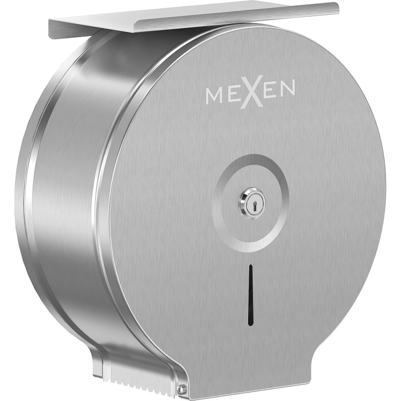 Mexen Spira-U+ rozsdamentes acél WC papírtartó polccal a telefonhoz, inox - 70K541-01