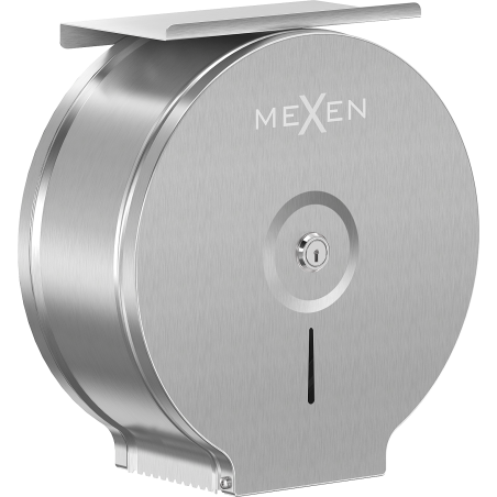 Mexen Spira-U+ rozsdamentes acél WC papírtartó polccal a telefonhoz, inox - 70K541-01