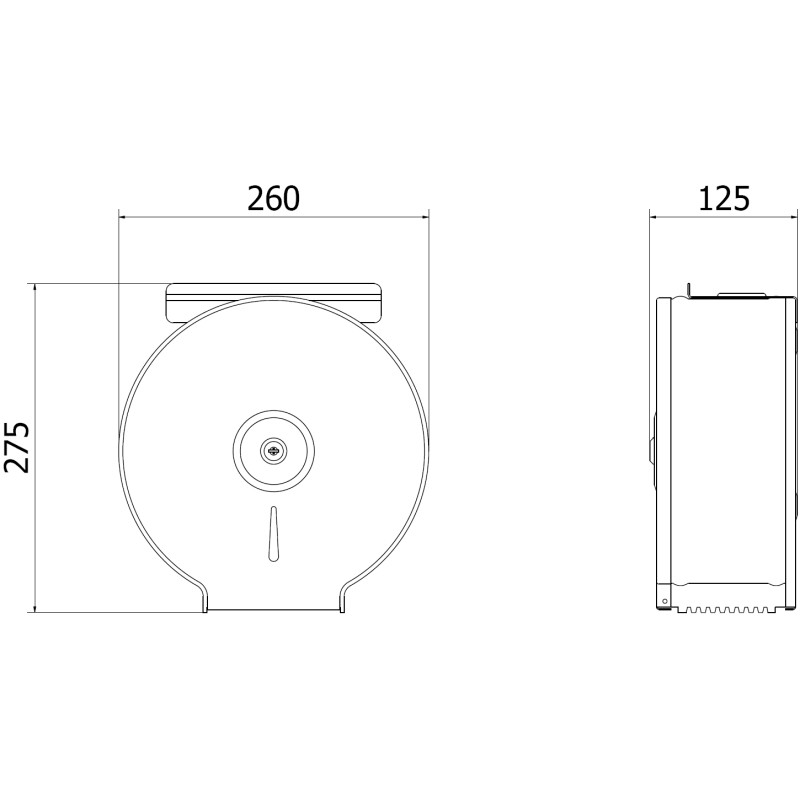 Mexen Spira-U+ rozsdamentes acél WC papírtartó polccal a telefonhoz, inox - 70K541-01