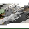 Mexen Enzo chiuvetă de granit cu un compartiment, cu picurător și baterie de bucătărie Telma, Neagră - 6506-77-670200-50-B