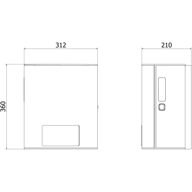 Mexen Verno-Pro distribuitor automat de prosoape de hârtie, alb - 70K300-20