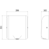Mexen Ventaro-U Slim kézszárító, 1000 W, fekete matt - 70K031-70