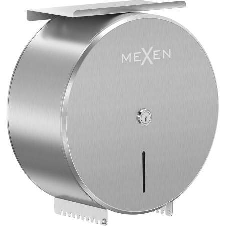 Mexen Spira-H+ WC-papírtartó telefonnal ellátott polccal, inox - 70K561-01