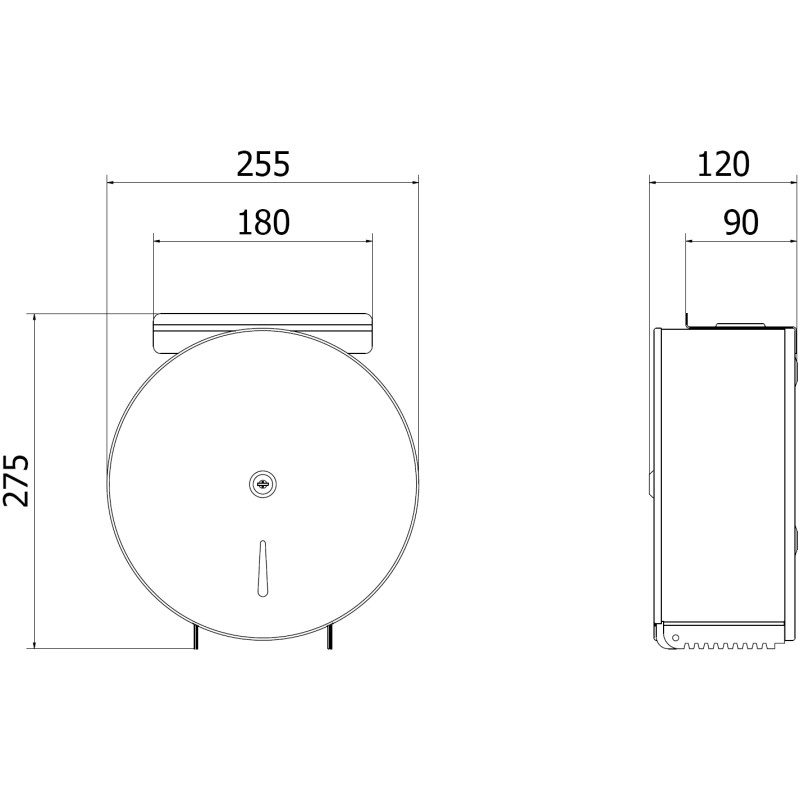 Mexen Spira-H+ suport pentru hârtie igienică cu raft pentru telefon, inox - 70K561-01