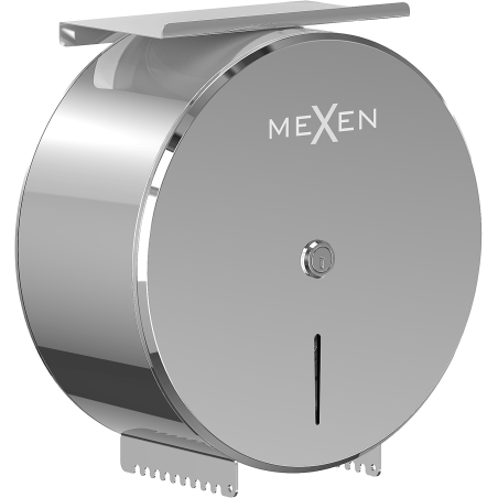Mexen Spira-H+ WC-papírtartó tartály telefontartó polccal, króm - 70K561-00