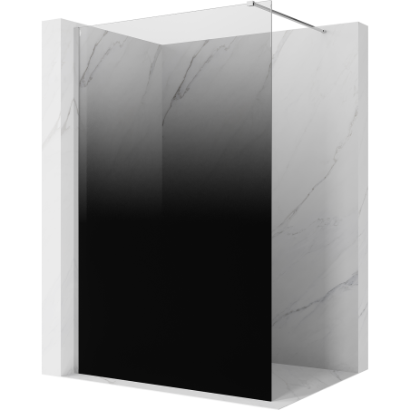 Mexen Kioto Panou de duș Walk-in 70 x 200 cm, ombre negru 8 mm, crom - 800-070-101-01-76