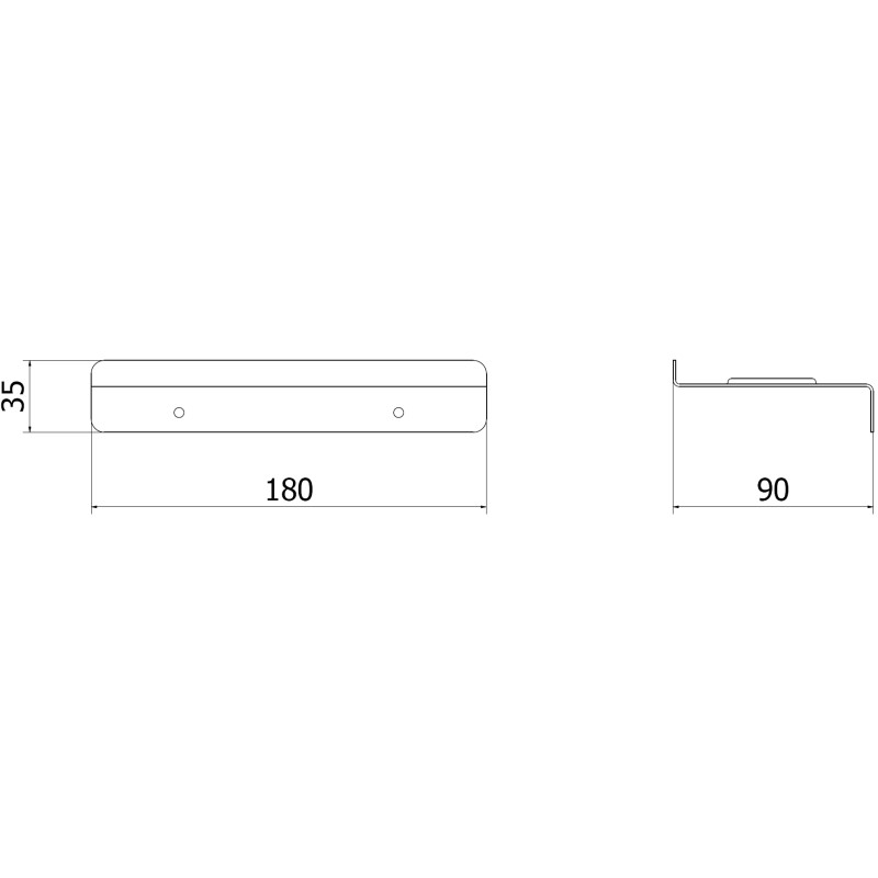 Mexen Telvo  telefonpolc, inox - 70K900-01