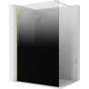 Mexen Kioto perete de duș Walk-in 110 x 200 cm, ombre negru 8 mm, auriu - 800-110-101-50-76
