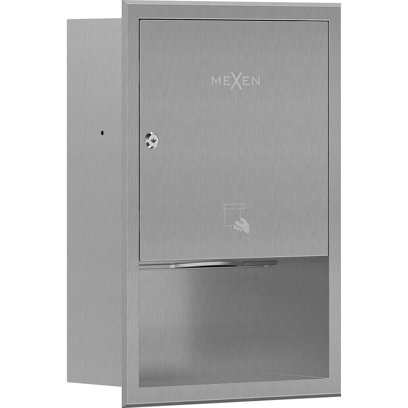 Mexen Linox süllyesztett papírtörlő adagoló, inox - 70K003-01