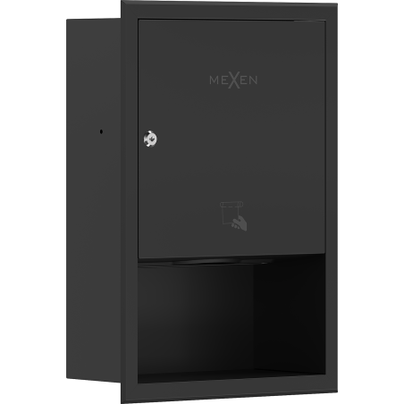 Mexen Linox suport încastrat pentru prosoape de hârtie, negru mat - 70K003-70