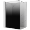 Mexen Kioto Walk-in zuhanyfal 80 x 200 cm, fekete ombre 8 mm, gun gray kefélt - 800-080-101-66-76