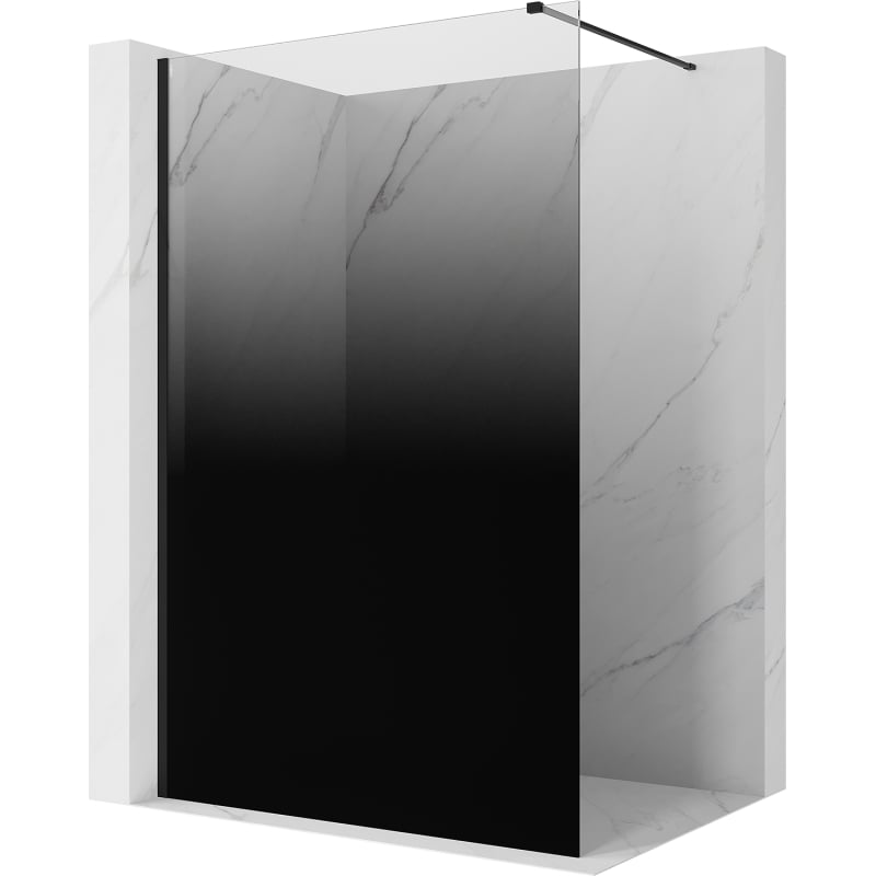 Mexen Kioto perete de duș Walk-in 90 x 200 cm, ombre negru 8 mm, negru - 800-090-101-70-76