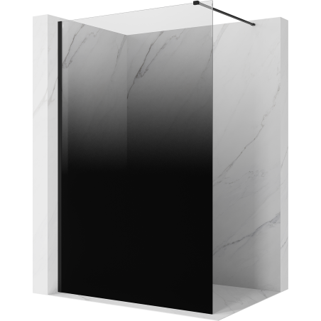Mexen Kioto perete de duș Walk-in 90 x 200 cm, ombre negru 8 mm, negru - 800-090-101-70-76