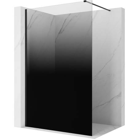 Mexen Kioto perete de duș Walk-in 100 x 200 cm, ombre negru 8 mm, negru - 800-100-101-70-76