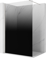 Mexen Kioto panou de duș Walk-in 80 x 200 cm, ombre negru 8 mm, nichel periat - 800-080-101-97-76