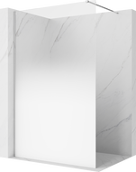 Mexen Kioto perete de duș Walk-in 70 x 200 cm, ombre albă 8 mm, crom - 800-070-101-01-86