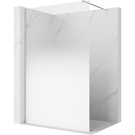 Mexen Kioto Walk-in zuhanyfal 80 x 200 cm, fehér ombre 8 mm, króm - 800-080-101-01-86