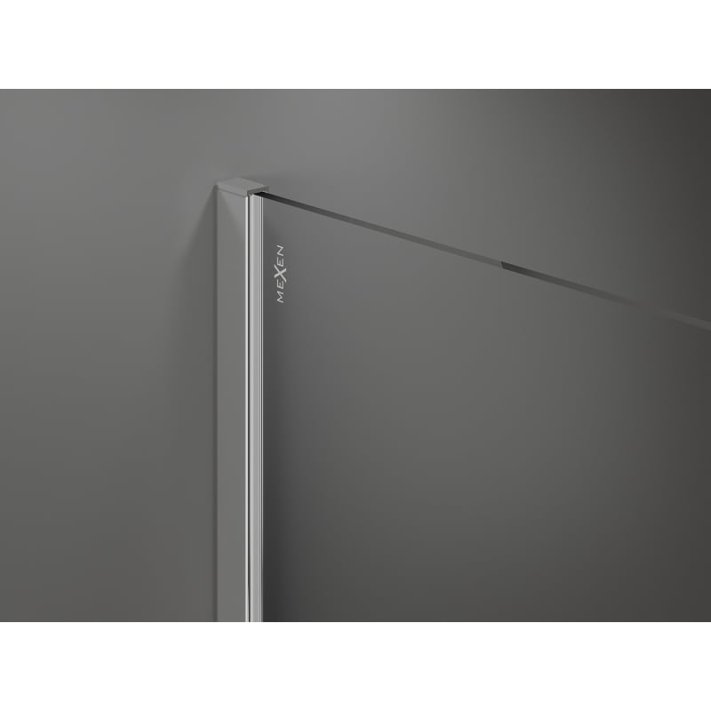 Mexen Kioto Panou de duș Walk-in 140 x 200 cm, ombre alb 8 mm, crom - 800-140-101-01-86