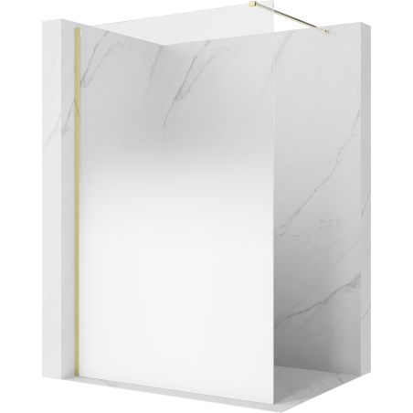 Mexen Kioto perete de duș Walk-in 90 x 200 cm, ombre albă 8 mm, auriu - 800-090-101-50-86