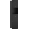 Mexen Linox container încastrat pentru prosoape de hârtie cu coș, negru mat - 70K003-70 - 70K002-70
