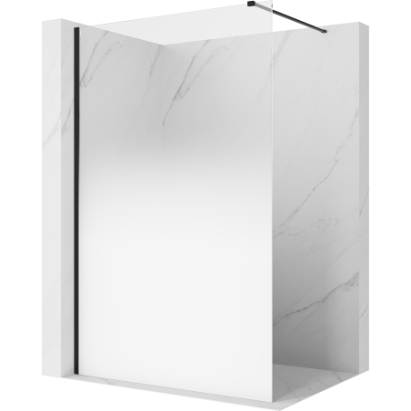 Mexen Kioto Walk-in zuhanyfal 70 x 200 cm, fehér ombre 8 mm, fekete - 800-070-101-70-86