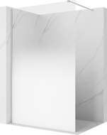 Mexen Kioto perete de duș Walk-in 120 x 200 cm, ombre alb 8 mm, nichel periat - 800-120-101-97-86