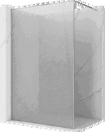 Mexen Kioto Walk-in zuhanyfal 110 x 200 cm, áttetsző repedezés 12 mm, króm - 800-110-101-01-04-X