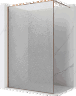 Mexen Kioto Walk-in zuhanyfal 160 x 200 cm, crackle átlátszó 12 mm, rózsaarany - 800-160-101-60-04-X