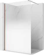 Mexen Kioto paravan de duș Walk-in 80 x 200 cm, ombre alb 8 mm, aur roz - 800-080-101-60-86