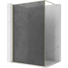 Mexen Kioto panou de duș Walk-in 100 x 200 cm, crackle grafit 12 mm, auriu - 800-100-101-50-44-X