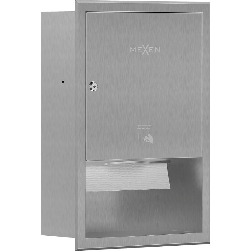 Mexen Linox recipient încastrat pentru prosoape de hârtie, inox - 70K003-01