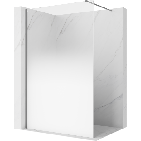 Mexen Kioto Walk-in zuhanyfal 110 x 200 cm, fehér ombre 8 mm, gun metal - 800-110-101-95-86