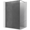 Mexen Kioto panou de duș Walk-in 70 x 200 cm, crackle grafit 12 mm, gun metal - 800-070-101-95-44-X