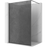 Mexen Kioto panou duș Walk-in 80 x 200 cm, crackle grafit 12 mm, gun metal - 800-080-101-95-44-X