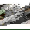 Mexen Gaspar chiuvetă de granit 1,5 camere cu scurgător și baterie Telma, negru/auriu - 6507-75-670200-50-B