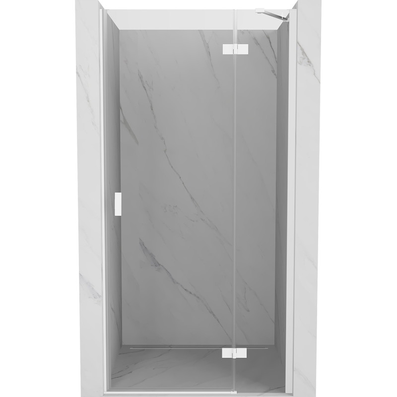 Mexen Mist-H jobbra nyíló zuhanyajtó 120 cm, átlátszó, fehér - 8A5-120-000-20-00-P
