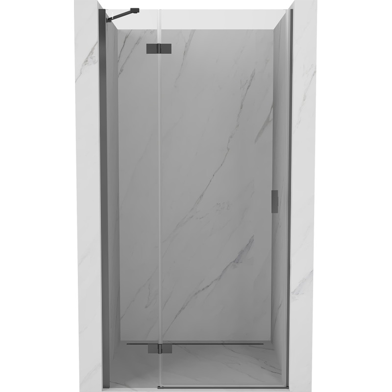 Mexen Mist-H balra nyíló zuhanyajtó, 80 cm, átlátszó, gun metal - 8A5-080-000-95-00-L