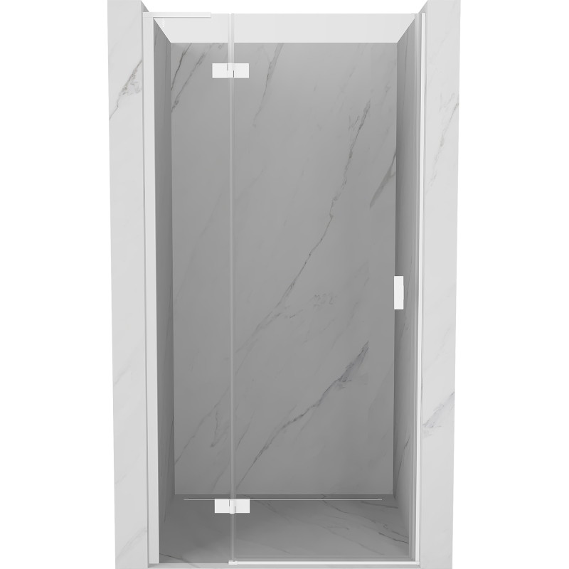 Mexen Mist-H L bal oldali zuhanyajtó 75 cm, átlátszó, fehér - 8A5L-075-000-20-00-L