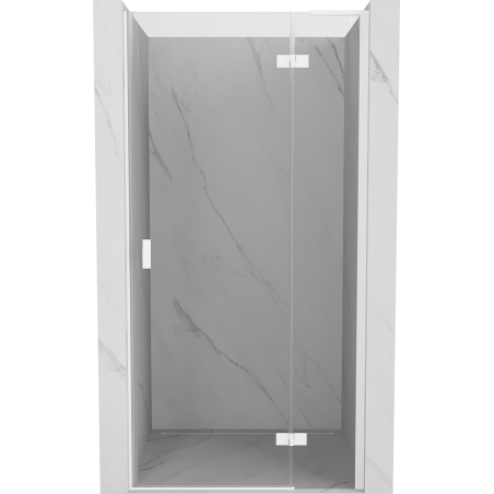 Mexen Mist-H L 80 cm-es, átlátszó, jobbos zuhanyajtó, fehér - 8A5L-080-000-20-00-P