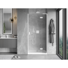 Mexen Mist-H L ușă de duș batantă dreapta 85 cm, transparentă, albă - 8A5L-085-000-20-00-P