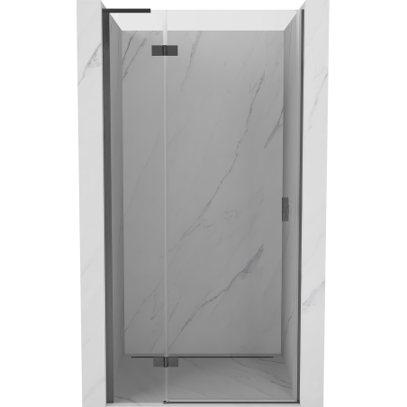 Mexen Mist-H L uși de duș batante stânga 95 cm, transparent, gri armat periat - 8A5L-095-000-66-00-L