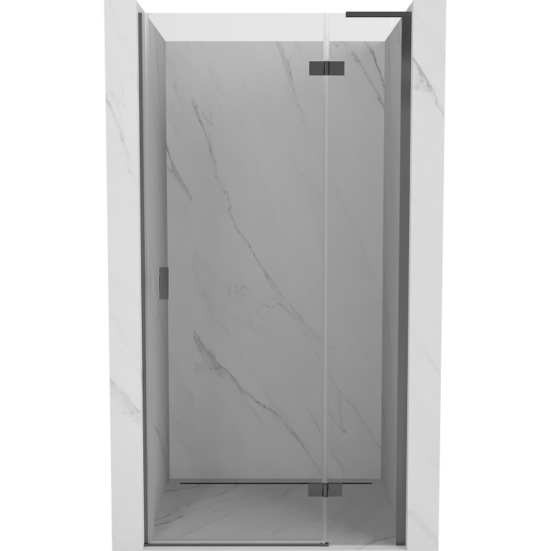 Mexen Mist-H L jobbos nyílású zuhanyajtó 115 cm, átlátszó, gun metal - 8A5L-115-000-95-00-P