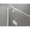 Mexen Mist-H T 75 x 70 cm, balra nyíló zuhanykabin, átlátszó, fehér - 8A5T-075-070-20-00-L