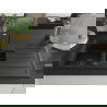 Mexen Andres chiuvetă de granit cu 1,5 cuve cu scurgător și baterie de bucătărie Rita, negru/argintiu - 6515-73-670300-70-B