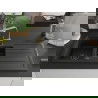 Mexen Andres chiuvetă granit 1,5-camere cu scurgător și baterie bucătărie Rita, negru/metalic auriu- 6515-75-670300-50-B