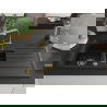 Mexen Andres chiuvetă de granit cu 1,5 compartimente, cu scurgător și robinet de bucătărie Rita, negru - 6515-77-670300-50